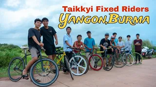 Taikkyi Fixed Bicycle Riders Yangon, Burma. #bicycle #fixedgear #bikeriders #myanmar  #yangon