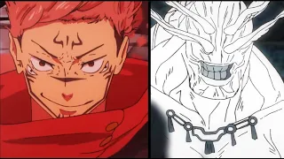 Sukuna vs Mahoraga ~ Sukuna saves Megumi | Jujutsu Kaisen