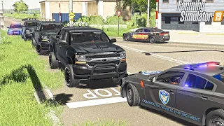 CAUGHT GOLD ROBBER SUSPECT "PART #2" | POLICE CHASE | FARMING SIMULATOR 2019