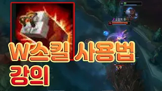 직스 W스킬 사용법 강의 & 팁