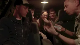 Magic tricks...while driving Uber....Members of Lithuania song Festival 2018