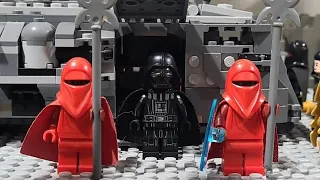 Darth Vader vs Imperial Royal Guards stop motion