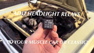 How To Add Headlight Relays To Your Classic Mopar (Or Anything, Really)