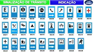 Aprenda o nome de todas as Placas de Indicação, Identificação e Atrativos Turísticos