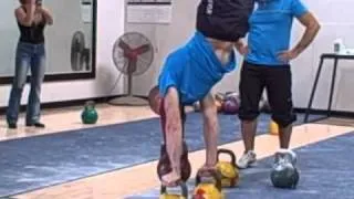 Sergey Rudnev Performs Several Feats of Strength
