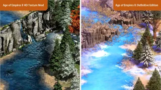 Age of Empires II HD Texture Mod vs Age of Empires II: Definitive Edition