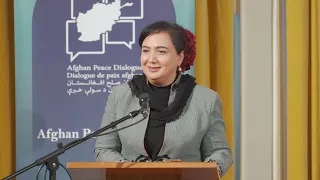 Ambassador Mme Shukria Barakzai: Strategies for Peace and Good Governance in Afghanistan