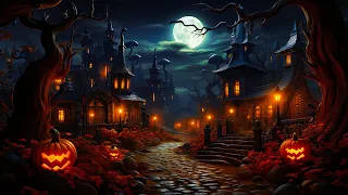 Spooky Halloween Ambience 🎃 Haunted Halloween Village Ambience - Halloween Ambience Music