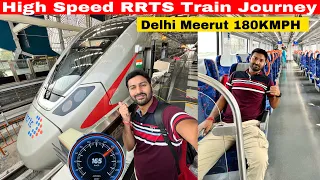 1st High Speed Rapid Rail Train Journey in India 🇮🇳 | Delhi Meerut 180 KMPH 🔥