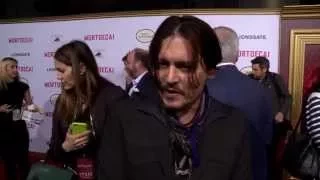 "Mortdecai" LA Premiere Interview with Johnny Depp