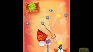 Cut the Rope Time Travel Asian Dynasty Level 9-11 3 Star Walkthrough Guide