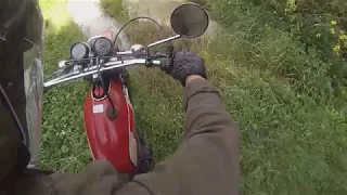 Yamaha XT500 Sunday ride Gopro