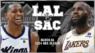 Los Angeles Lakers vs Sacramento Kings Full Game Highlights | Mar 6 | 2024 NBA Season