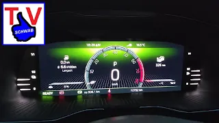 Skoda digital virtual cockpit colours adjustment tutorial / digitales Display Einstellungen