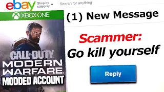 The Modern Warfare Modded Account Scammer BANNED & Sends me Abuse on eBay!