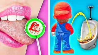 GREATEST SUPER MARIO PARENTING TIPS!🍄 Crazy Hacks and Gadgets From Video Games by LaLa Zoom!