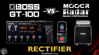 BOSS GT 100 vs MOOER RADAR / RECTIFIER 4x12 Cabinets [Impulse Response]