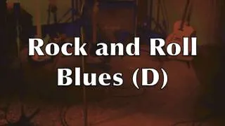 Rock and Roll Blues Backing Track - Stray Cats style (D)