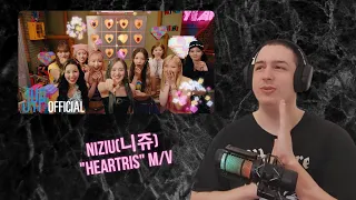 French Guy First Time Reacting To  NiziU(니쥬) "HEARTRIS" M/V