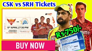 SRH vs CSK Confirm Tickets Booking from Paytm insider.CSK vs SRH Tickets LIVE Book Now