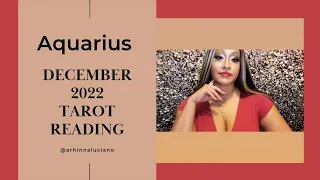 Aquarius December 2022 Tarot Reading:  Big Surprises AHEAD! Ending the year of AMAZING!