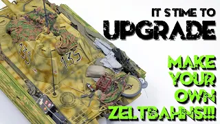 Let's make upgrade of Panther 1/35 and learn how to make tarpaulin and waffen ss camo zeltbahn!!