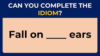 English Idiomatic Quiz: CAN YOU SCORE 10/10? #challenge 17