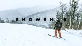 Snowshoe Mountain Skiing in 4K Cinematic // POWDER IN WEST VIRGINIA! - 100 Subscriber Special