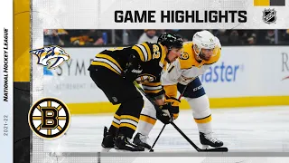Predators @ Bruins 1/15/22 | NHL Highlights