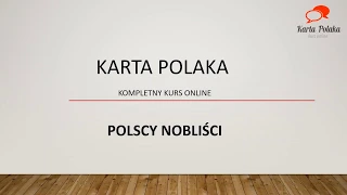 Karta Polaka - kurs online, Lekcja 15 -  Laureaci Nagrody Nobla