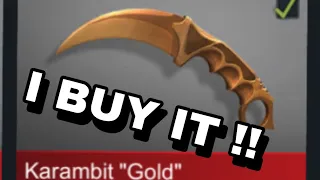 STANDOFF 2 : I BOUGHT KARAMBIT GOLD