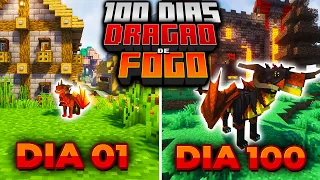 SOBREVIVI 100 DIAS COMO DRAGÃO DE FOGO NO MINECRAFT - O FILME