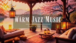 🌻 Warm Jazz Music: Cozy Spring In a Blossom Forest | Relaxing Jazz Music To Relax & Study
