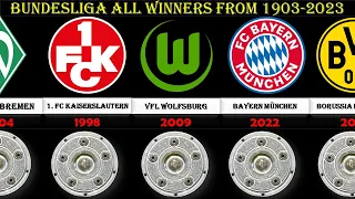 The Golden History of Bundesliga | List of Bundesliga All Winners | Bundesliga