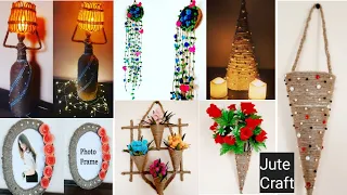 6 beautiful  jute wall hanging craft | jute wall  craft | home decor idea | room decoration idea