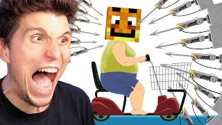 Zuschauer haben mir 150 HAPPY Wheels Level gebaut & ich spiele sie!