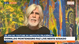 Oswaldo Montenegro faz live neste sábado