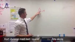 Kort division med rest i svaret