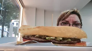 МУКБАНГ 🍽 ЭТО ПРОСТО ЧУДО 😊ХЛЕБ С ГОВЯДИНОЙ 🥖🍗БУКАТА БОМБА MUKBANG 🍴QUE RICO BOCADILLO CON TERNERA😋