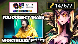 Destroying the most toxic hater I have ever seen... #1 Leblanc vs Toxic Flamer