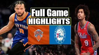 New York Knicks vs Philadelphia 76ers  Full Game Highlights | March 12 | 2024 NBA Season