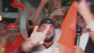 Astros fans celebrate ALCS win