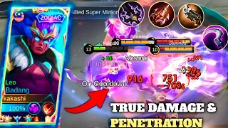 NEW BADANG TRUE DAMAGE + PEN BUILD 15KILLS | BADANG BEST BUILD 2024