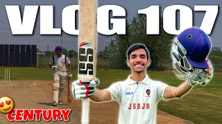 THE CENTURY VLOG😍| Cricket Cardio Century after 1.5 years🔥| 40 Overs Cricket Match