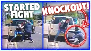 Knockout! When Starting a STREET FIGHT Goes Wrong | ROAD RAGE 2023 | Epic Moto Moments Ep.129