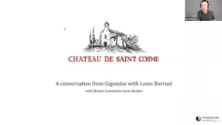Louis Barruol Saint Cosme Winemaker Interview