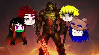 Demon slayer реакция на DooM