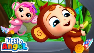 Cheeky Monkeys Groove: Sing and Dance Along! | Little Angel | Kids TV Shows | Cartoons For Kids