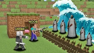 SlenderMan - (MÙA HÈ CỦA NOOB T13) BÀ NGOẠI GRANNY TRẢ THÙ NOOB BẰNG CƠN SÓNG THẦN TRONG MINECRAFT