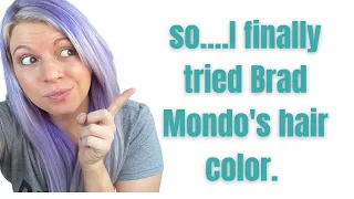 Refreshing my purple hair color with Brad Mondo's new XMondo Hair Color